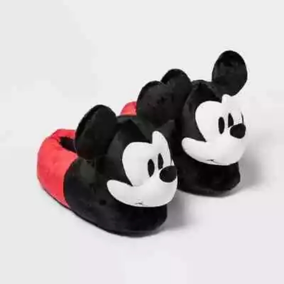 Disney 100 Retro Reimagined Mickey Mouse Slippers Kid's M Shoe Sz 13-2 - Picture 3 of 4